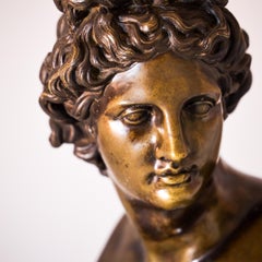 Pendola Charles X con busto di Apollo Belvedere, Francia, 1830 ca.