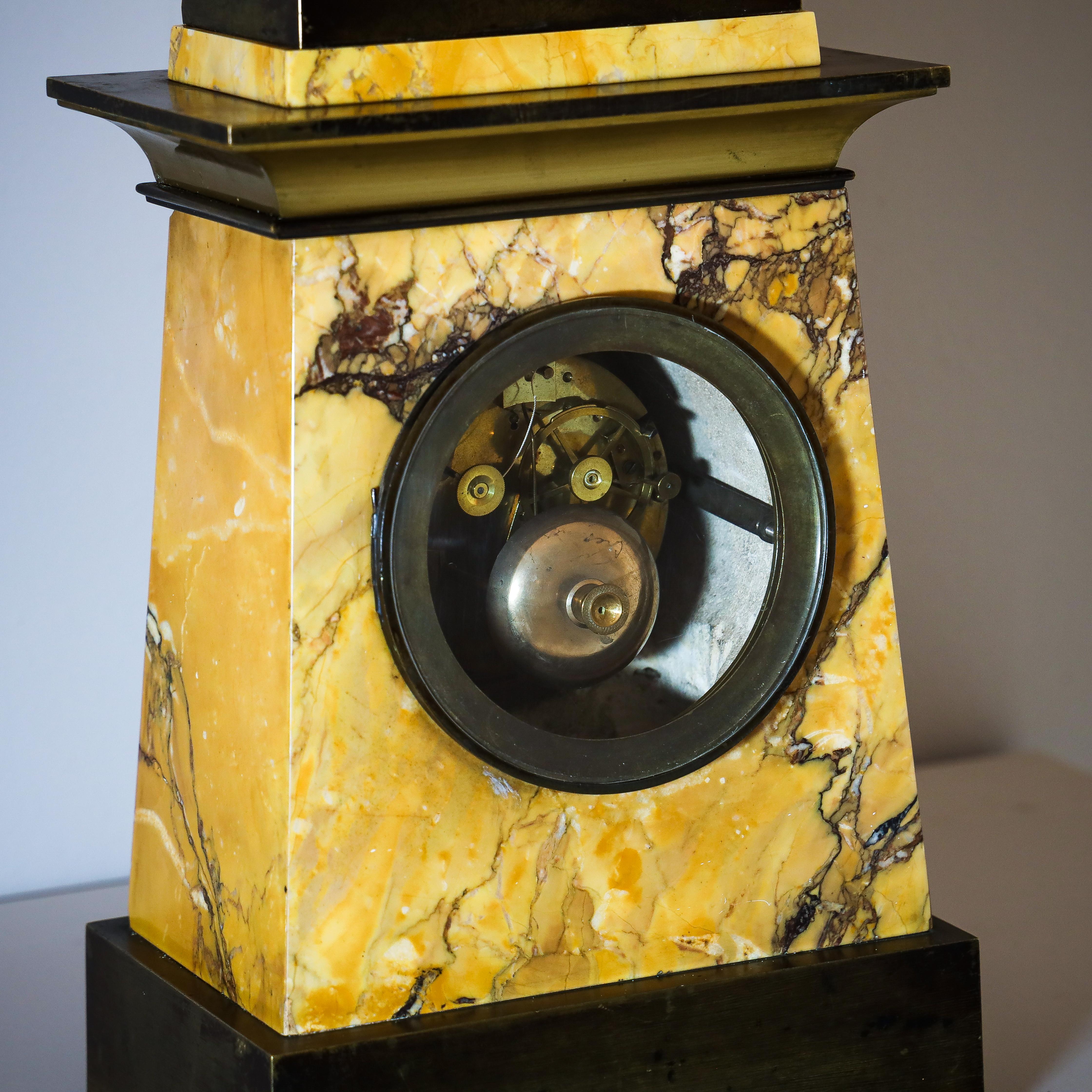 Charles X Pendule with Bust of Apollo Belvedere, France c. 1830 3