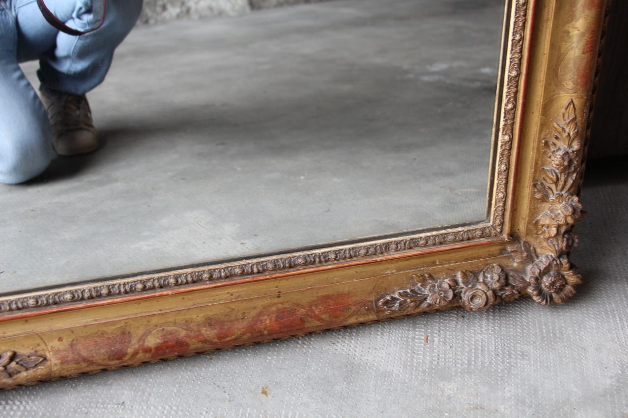 Charles X Period Mirror in Golden Wood 2