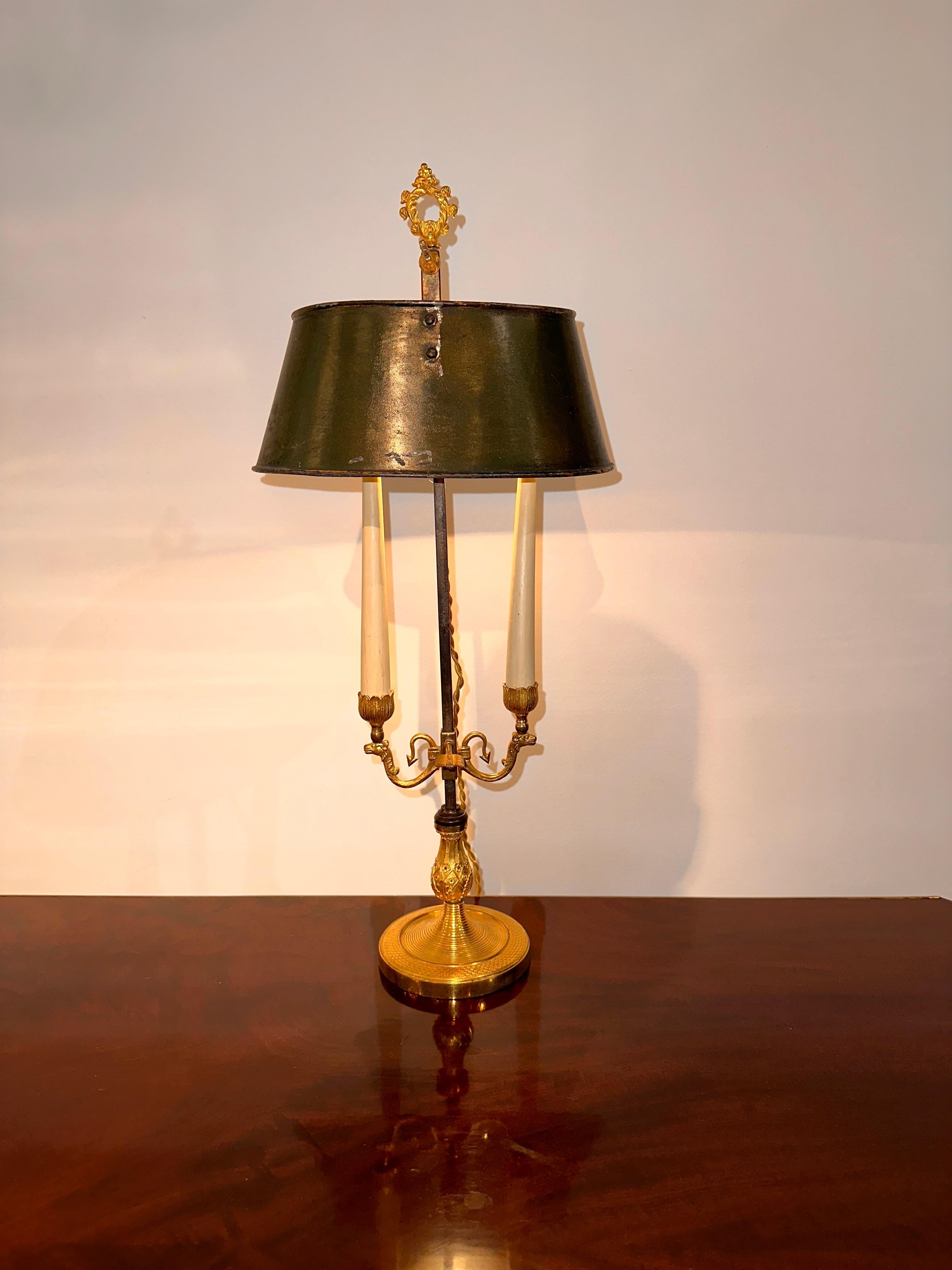 Charles X period Ormolu bouillotte lamp, 19th century in vendita 4