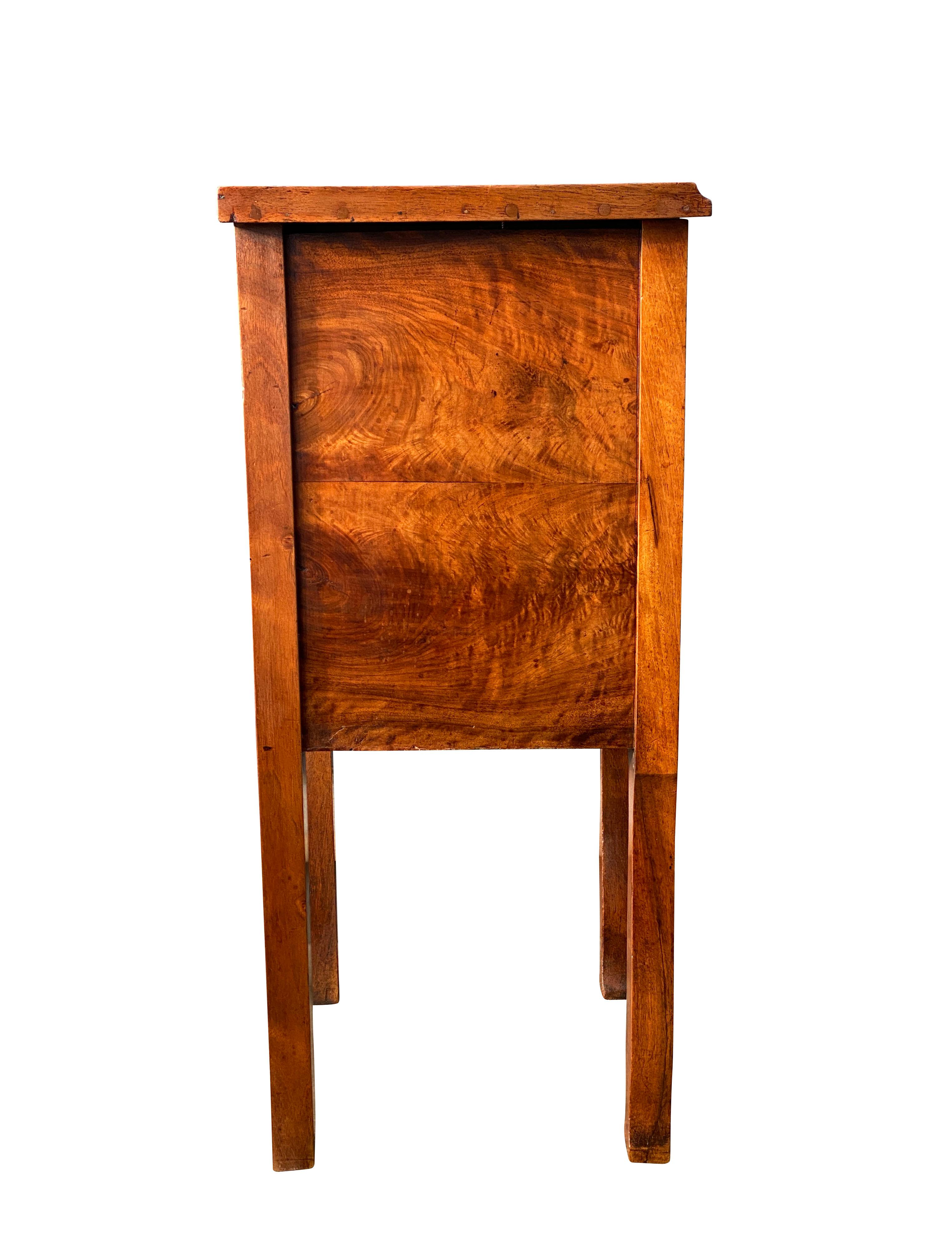 French Charles X Provincial Walnut Side Table