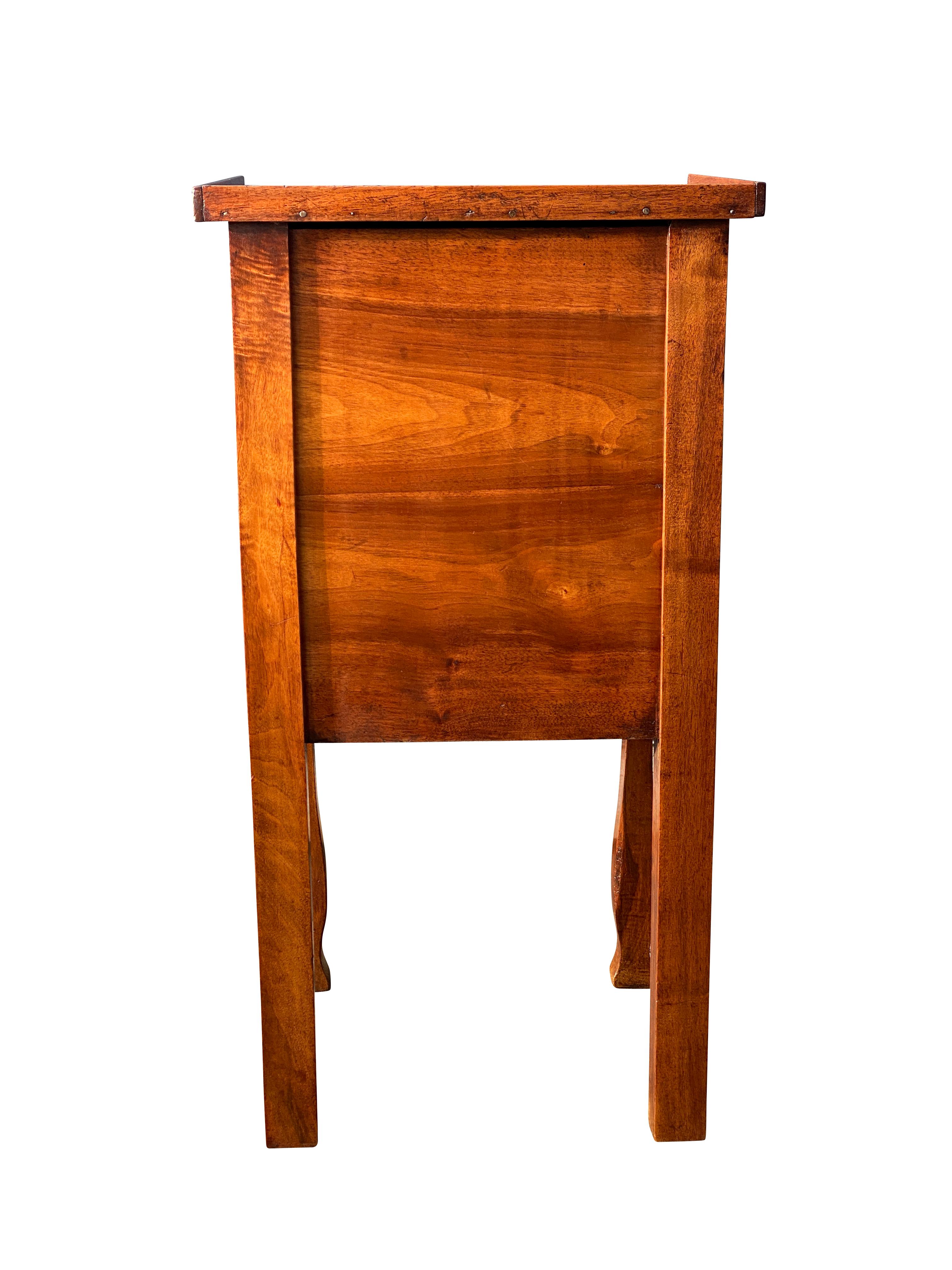Charles X Provincial Walnut Side Table In Good Condition In Essex, MA