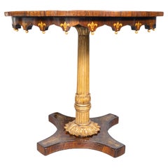 Charles X Rosewood and Giltwood Table