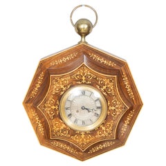 Charles X Rosewood And Inlaid Wall Clock