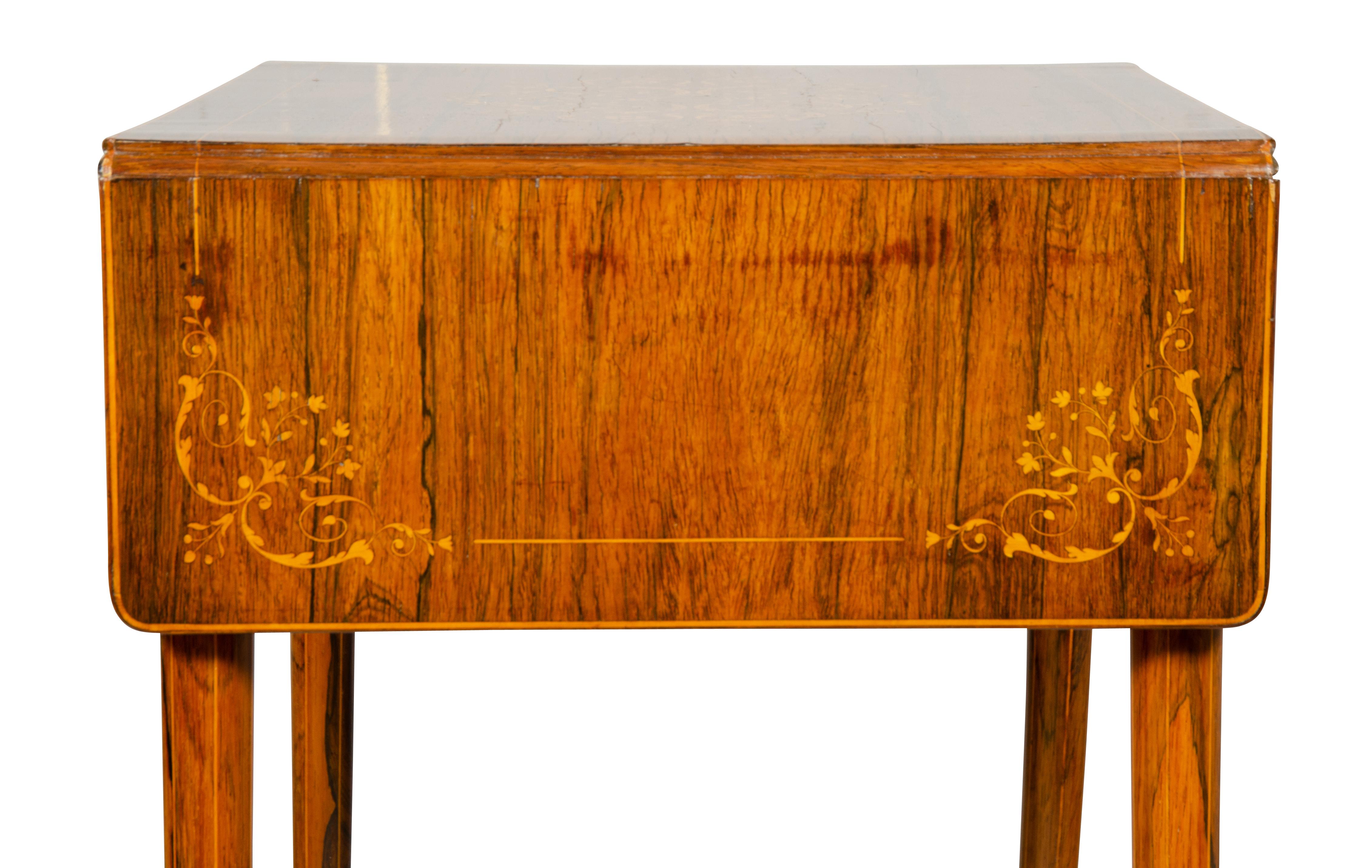 Charles X Rosewood Drop Leaf Table For Sale 11