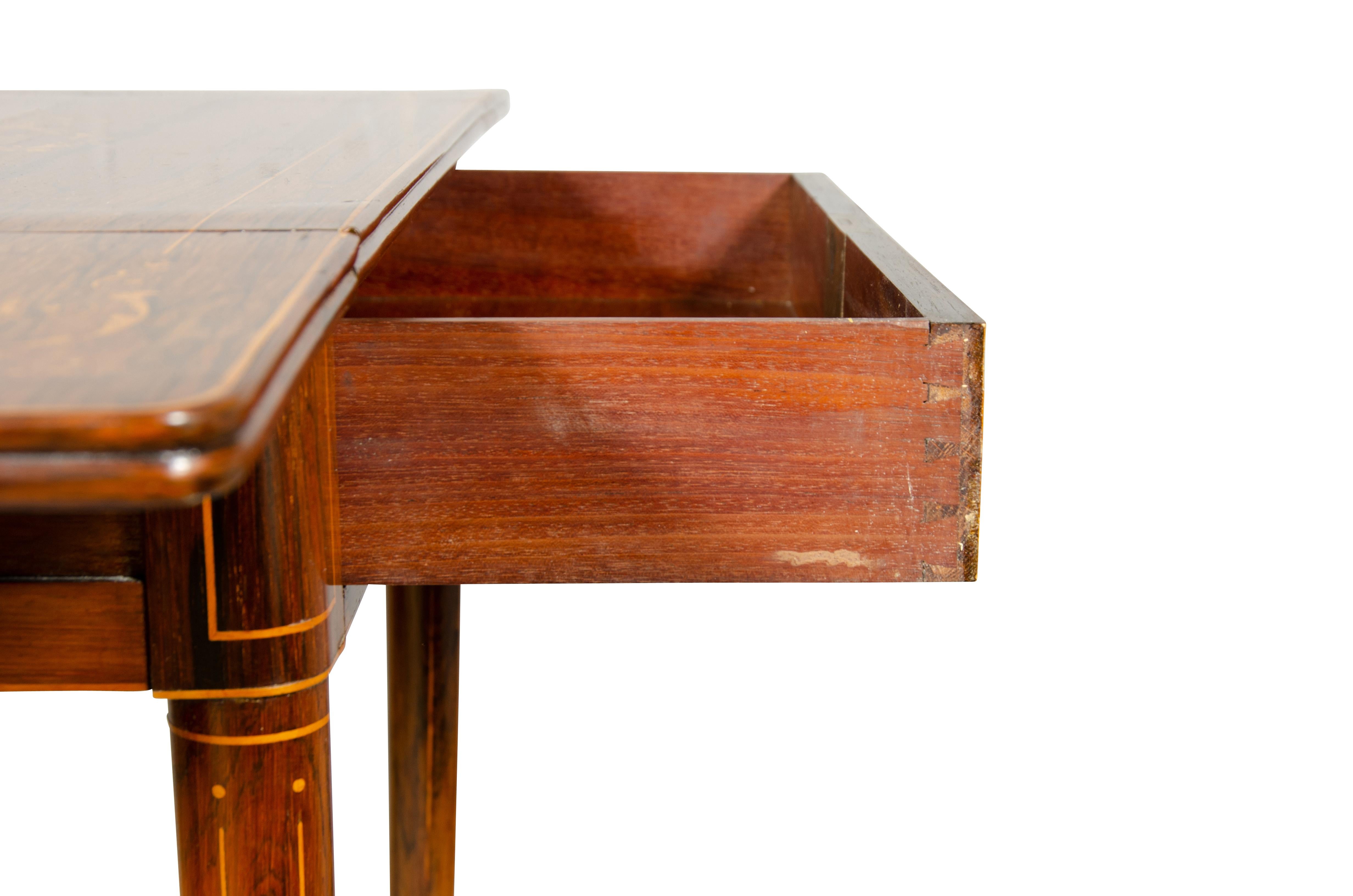 Charles X Rosewood Drop Leaf Table For Sale 15