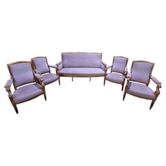 Charles X Salon sofa and 4 armchairs