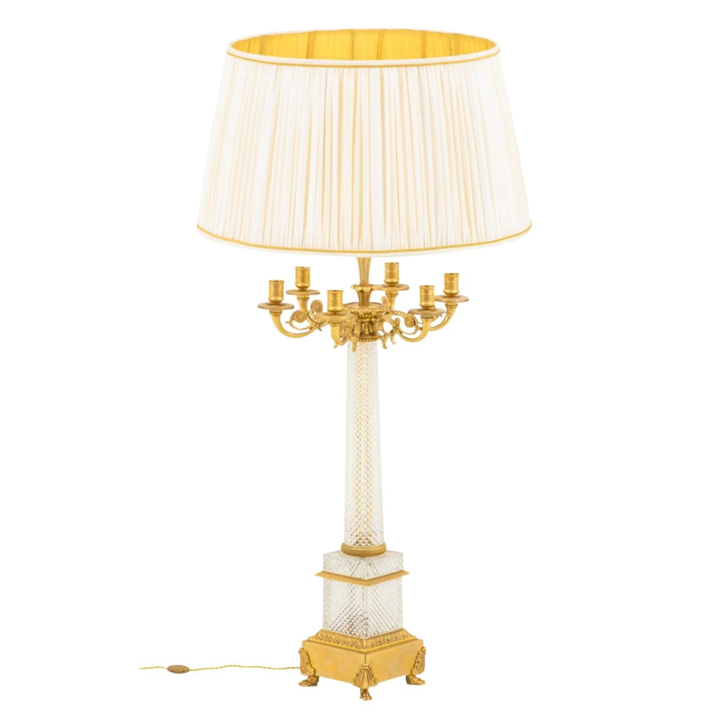 French Empire Candelabra Mounted as Lamps For Sale at 1stDibs