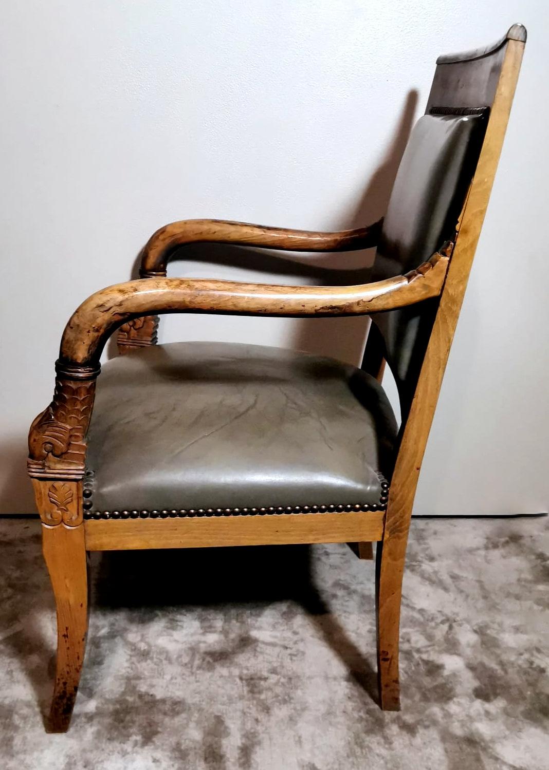 19th Century Charles X Style French Chair 
