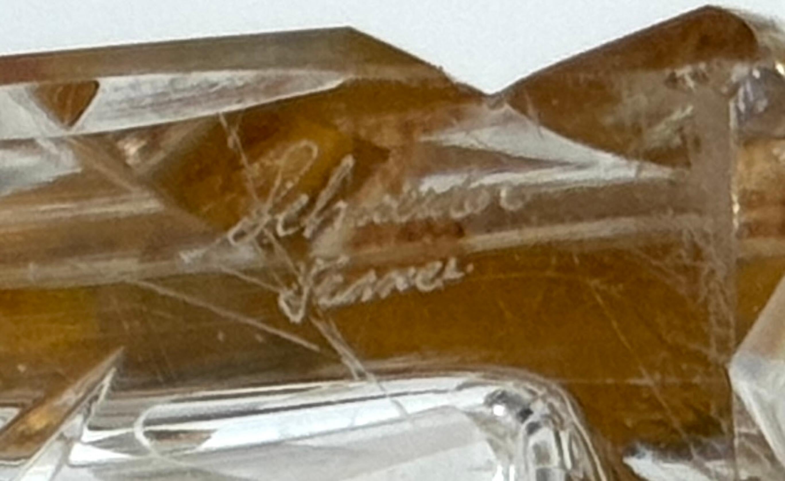Charles X Stil Französisch Ormolu Optic Cut Crystal Box, signiert Lehmann Frankreich im Angebot 6