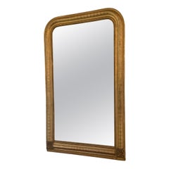 Charles X style giltwood antique mirror