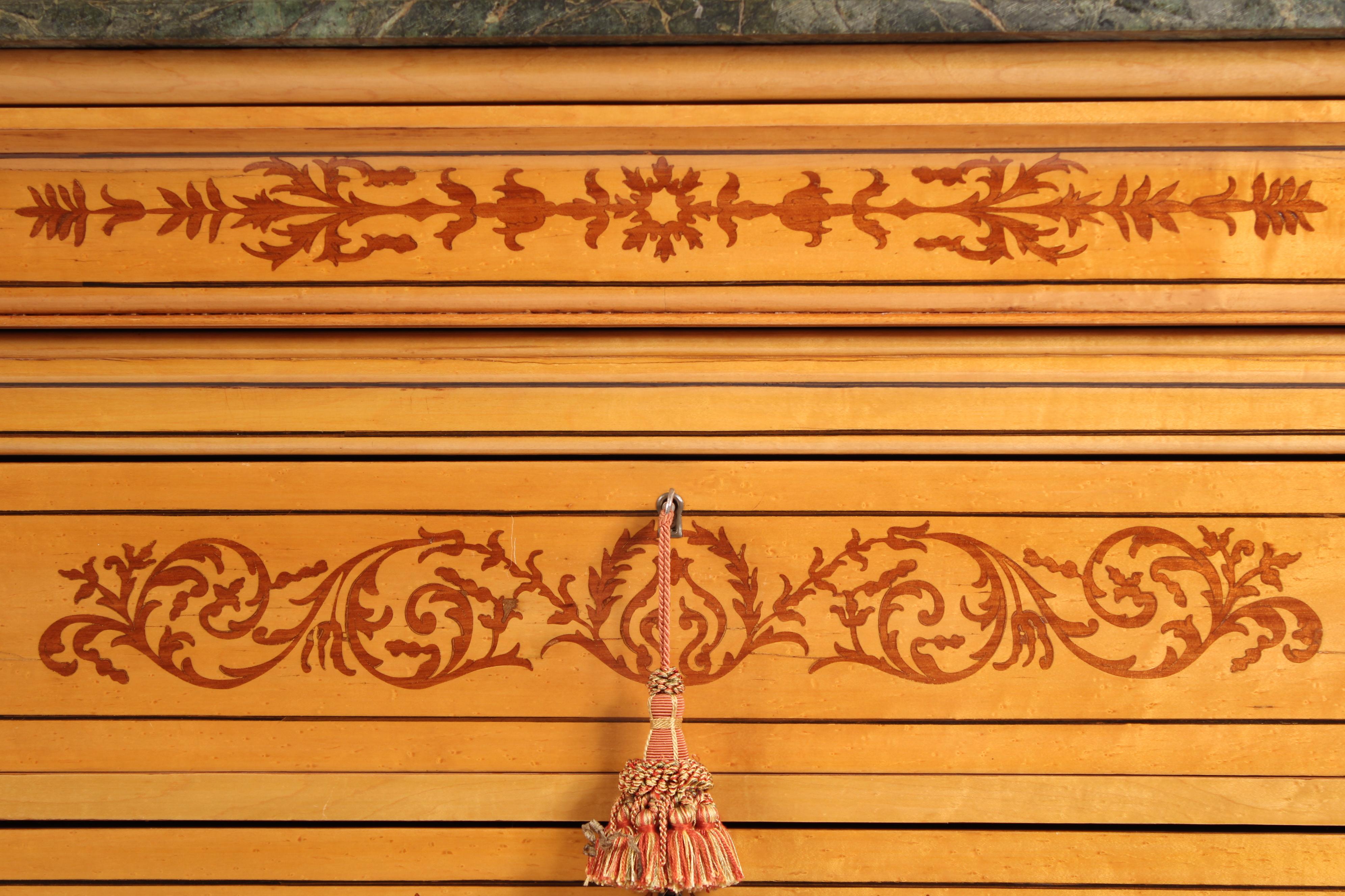 Charles X Style Inlaid Chest of Drawers For Sale 2