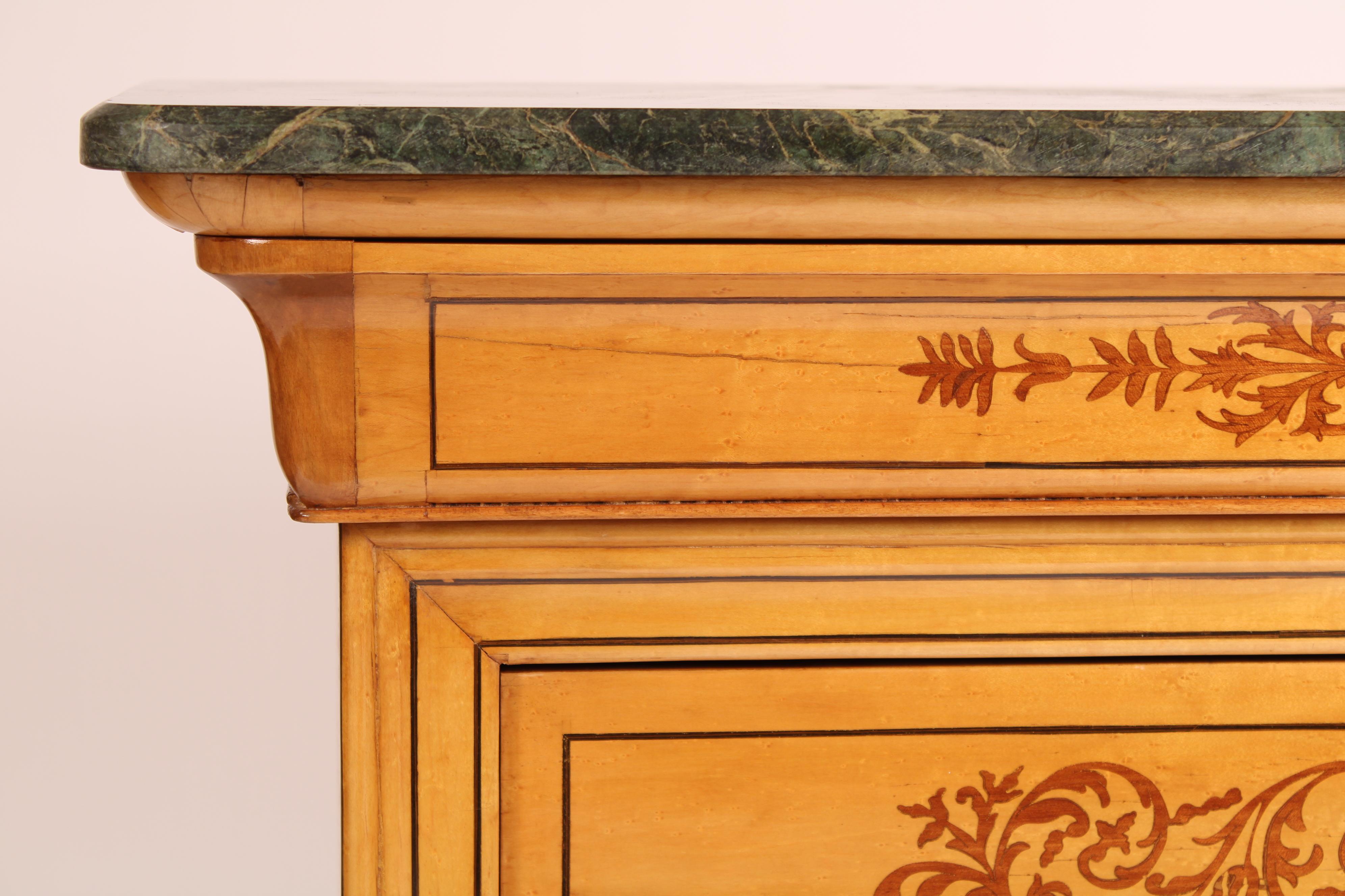 Charles X Style Inlaid Chest of Drawers For Sale 3