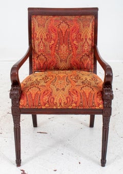Charles X Style Scroll Armchair