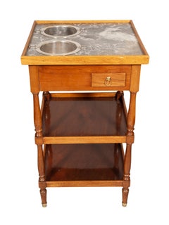 Charles X Walnut Drinks Table