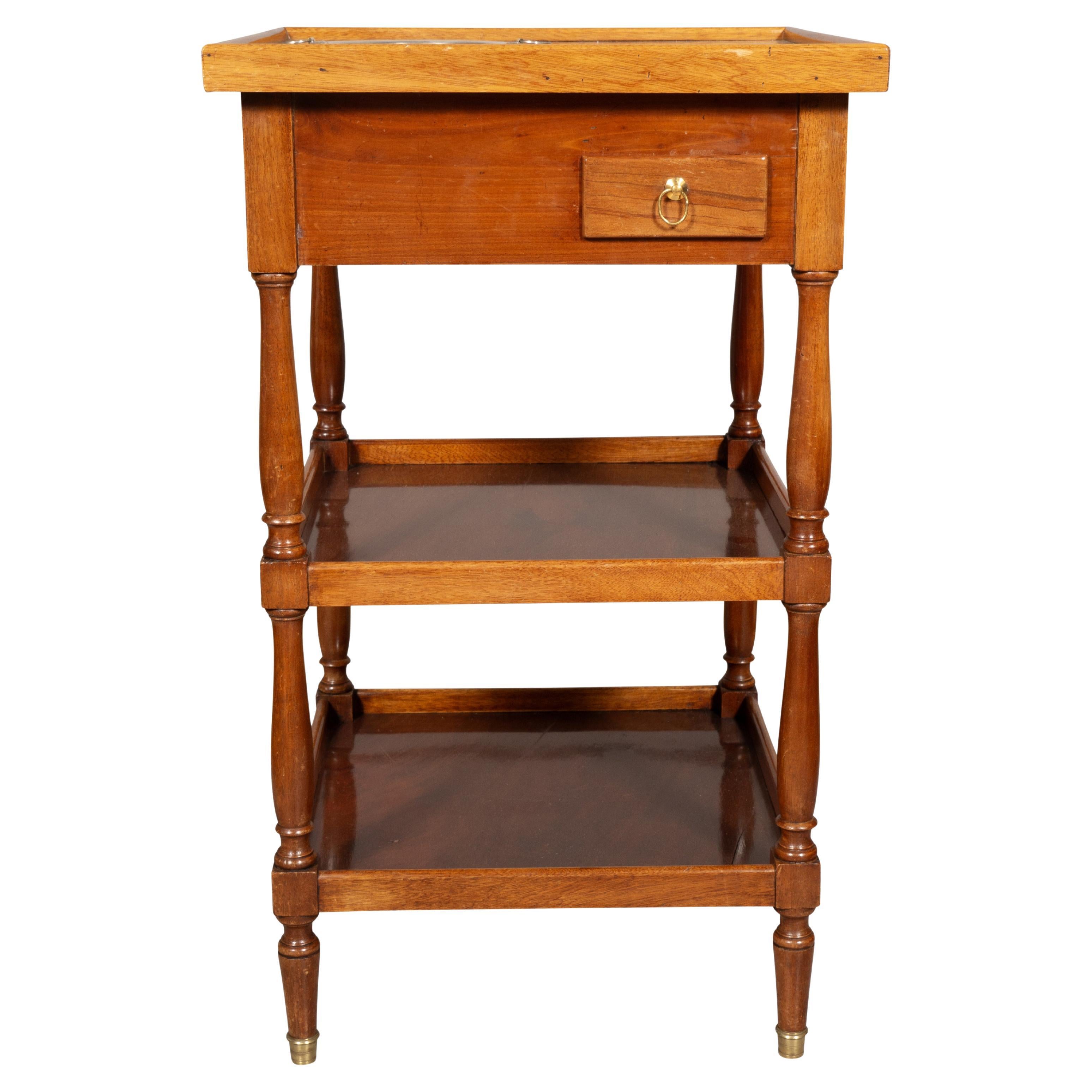 Charles X Walnut Drinks Table