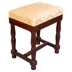 Antique Charles X Walnut Stool