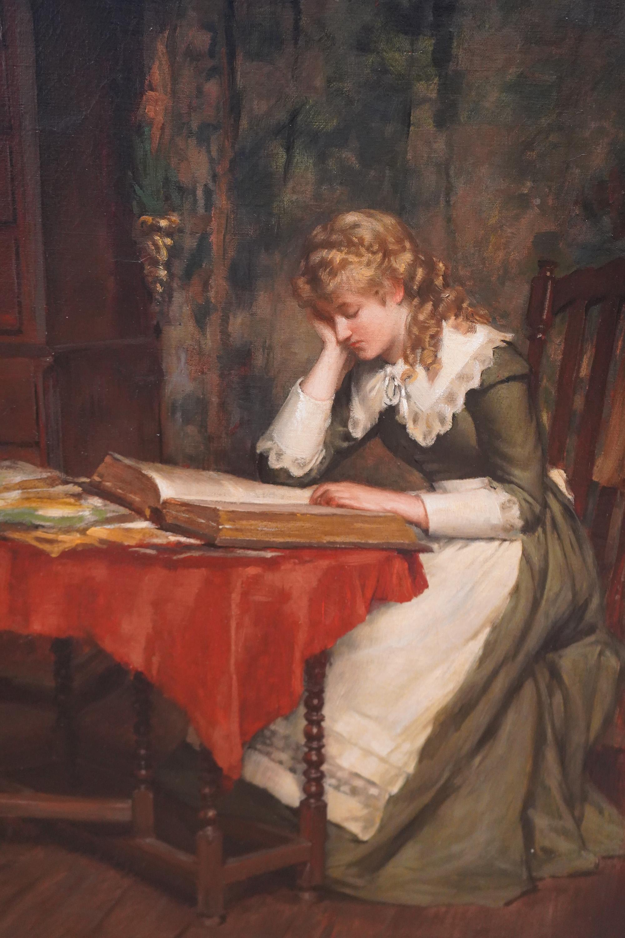 Reading - Painting by Charles Yardley Turner