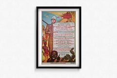 CIRCA 1930 Original-Kolonialplakat - Jeunes gens allez aux colonies