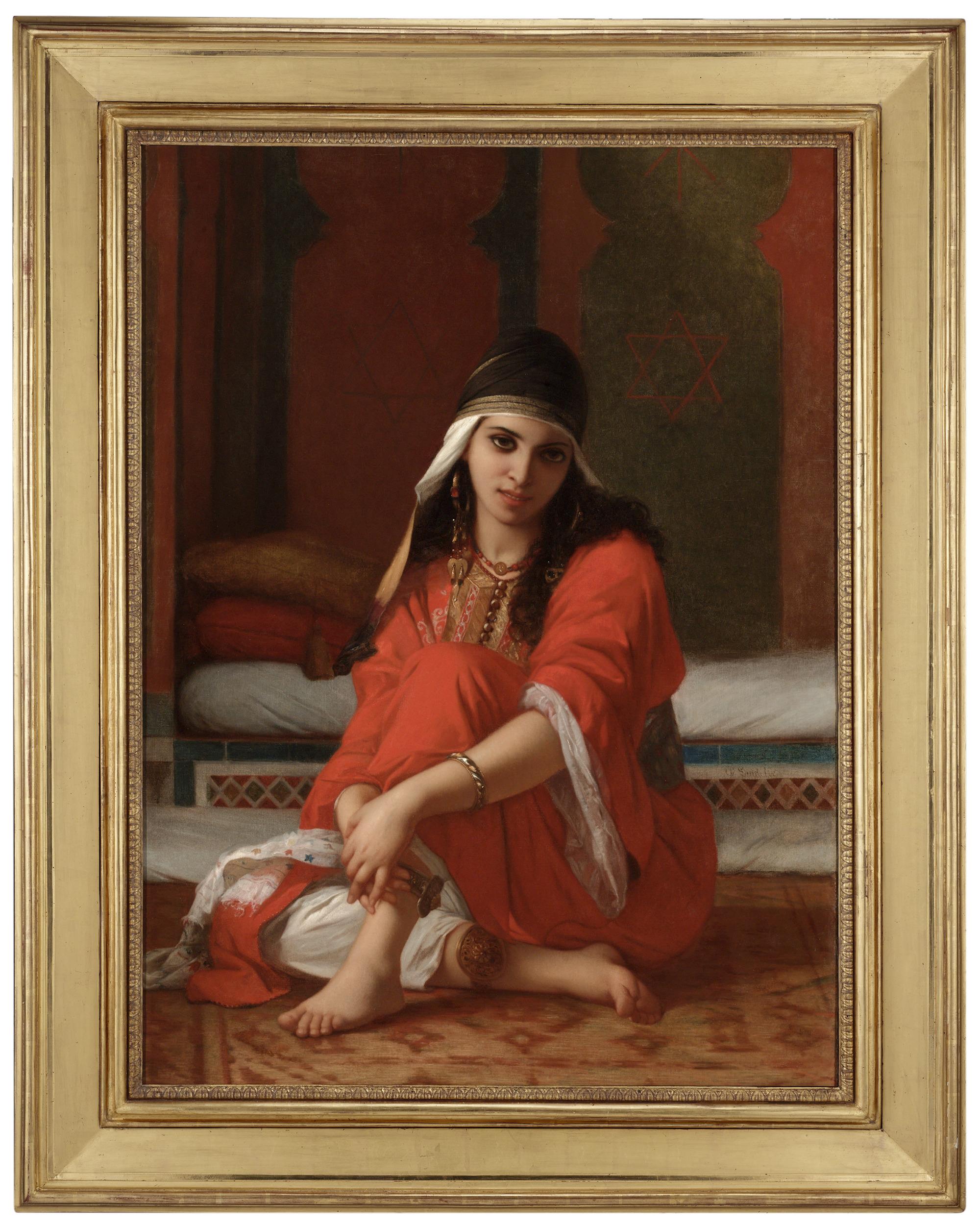 Junges Mädchen aus Tetouan, Marokko – Painting von Charles Zacharie Landelle