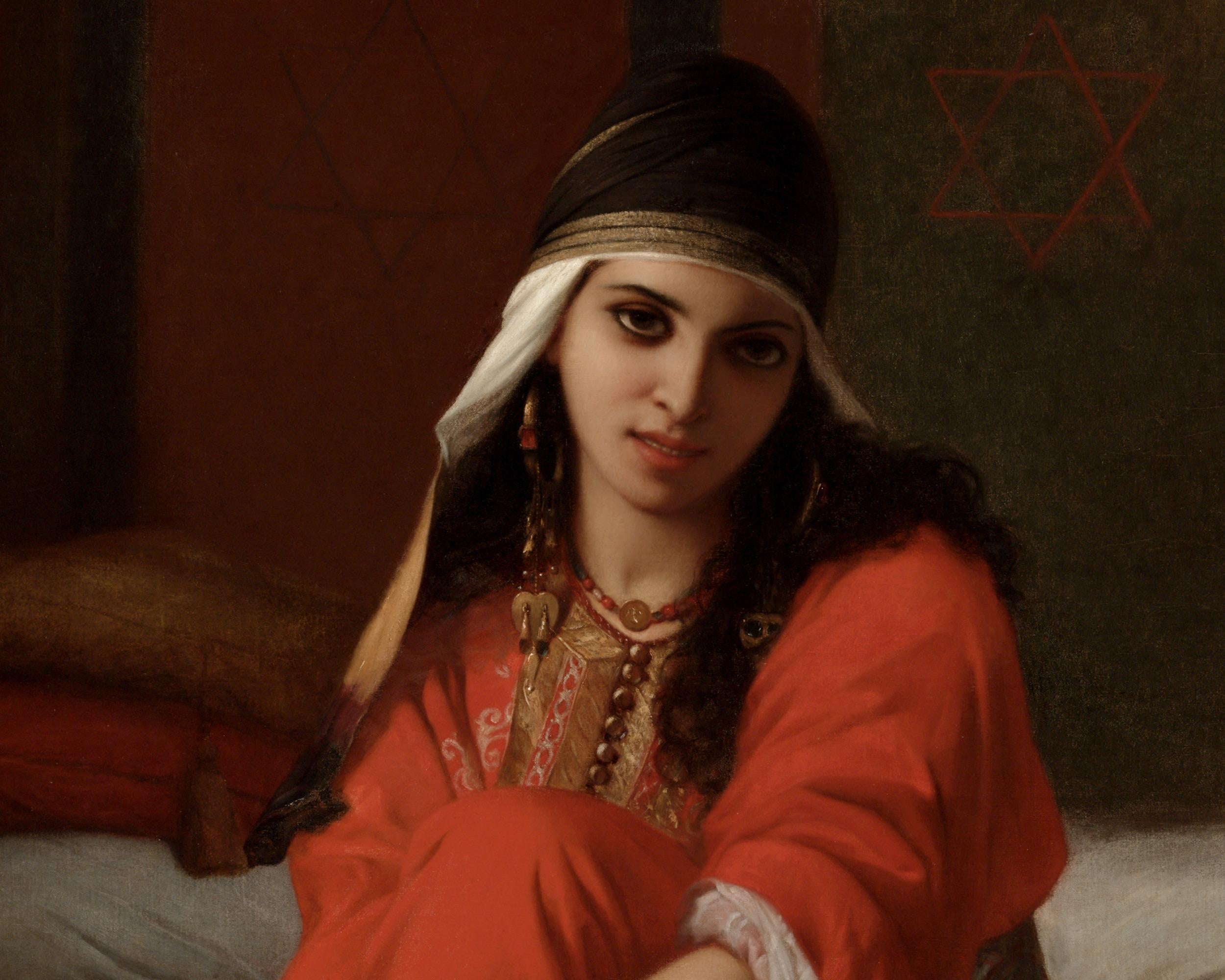 Jeune fille de Tetouan, Maroc - Académique Painting par Charles Zacharie Landelle