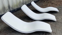 Charles Zublena for Club Med Set of 3 French POOL Chairs