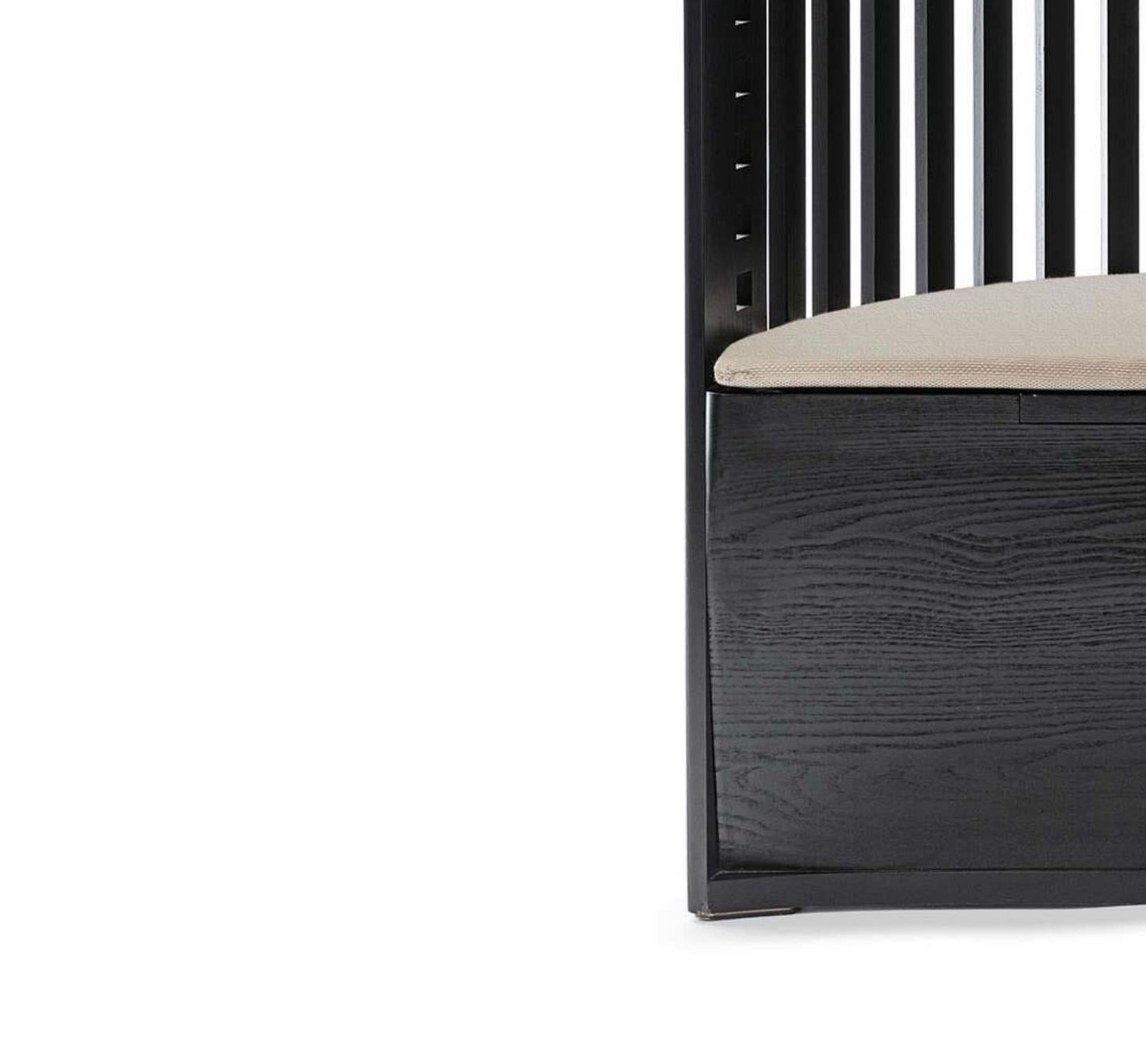 Mid-Century Modern CharlesRennie Mackintosh fauteuil en forme de trône Willow 1 pour Cassina en vente