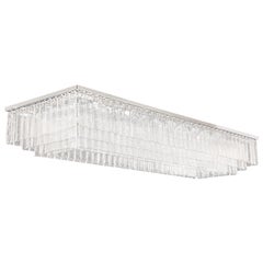 Plafonnier, listes de verre transparentes, luminaire chromé Charleston  par Multiforme