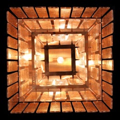 Ceiling Light Copper Glass Listels Copper Fixture Charleston by Multiforme