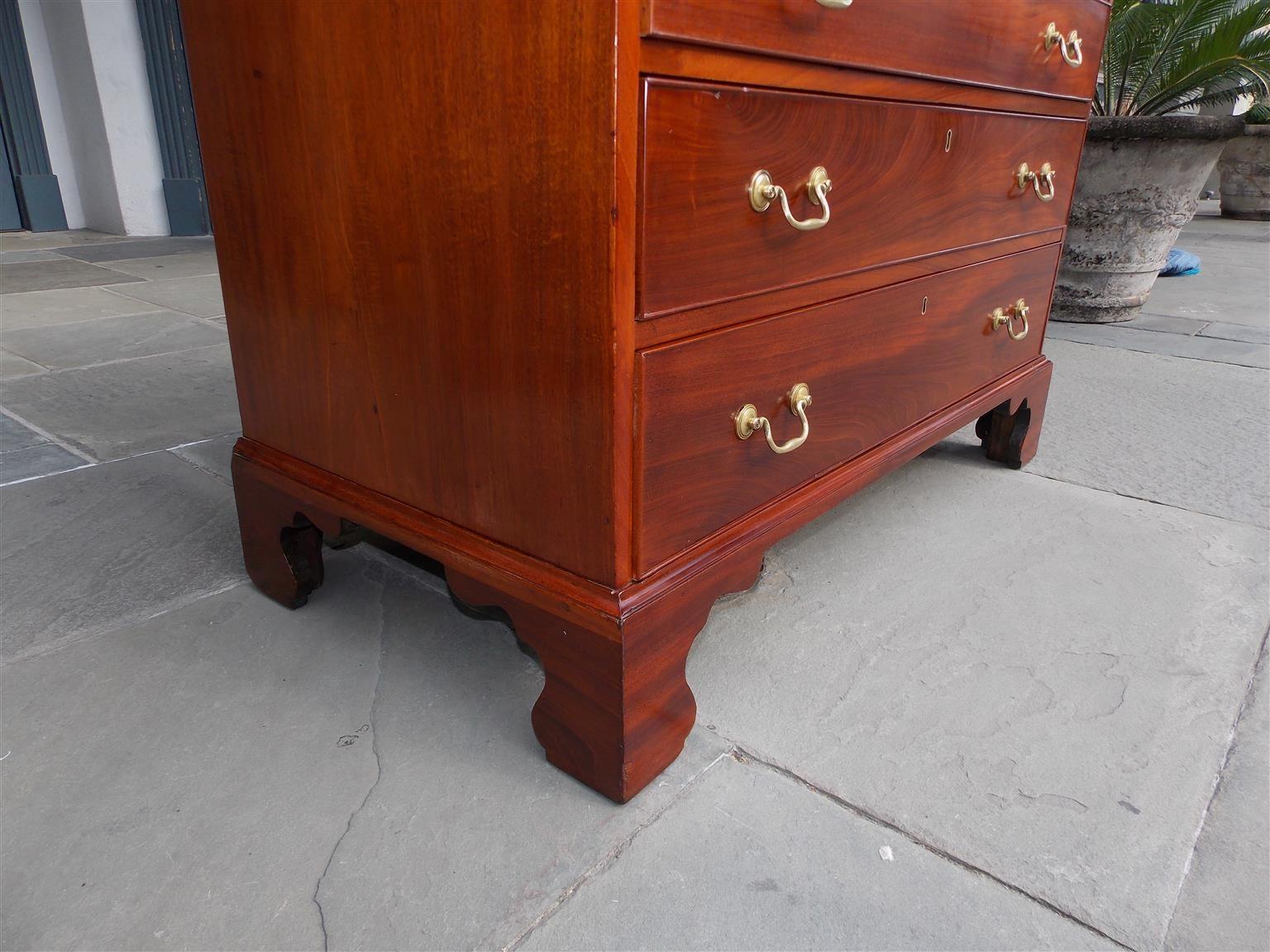 Charleston Chippendale Mahogany Slant Top Desk with Fitted Interior, C. 1770 For Sale 2