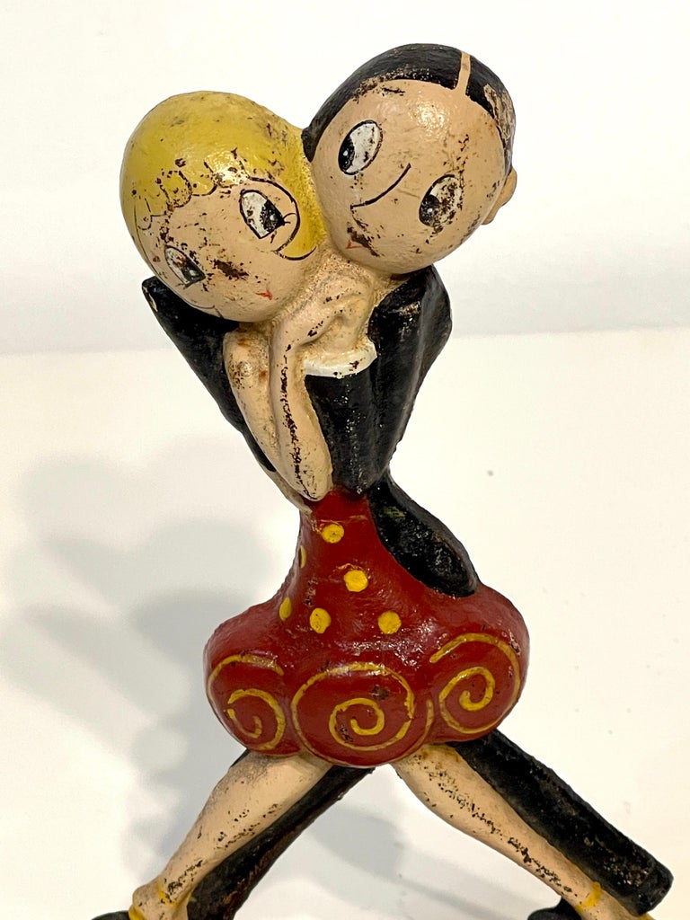 "Charleston Dancers" Cast Iron Doorstop, Anne Fish for Hubley, C 1939 For Sale at 1stDibs fish