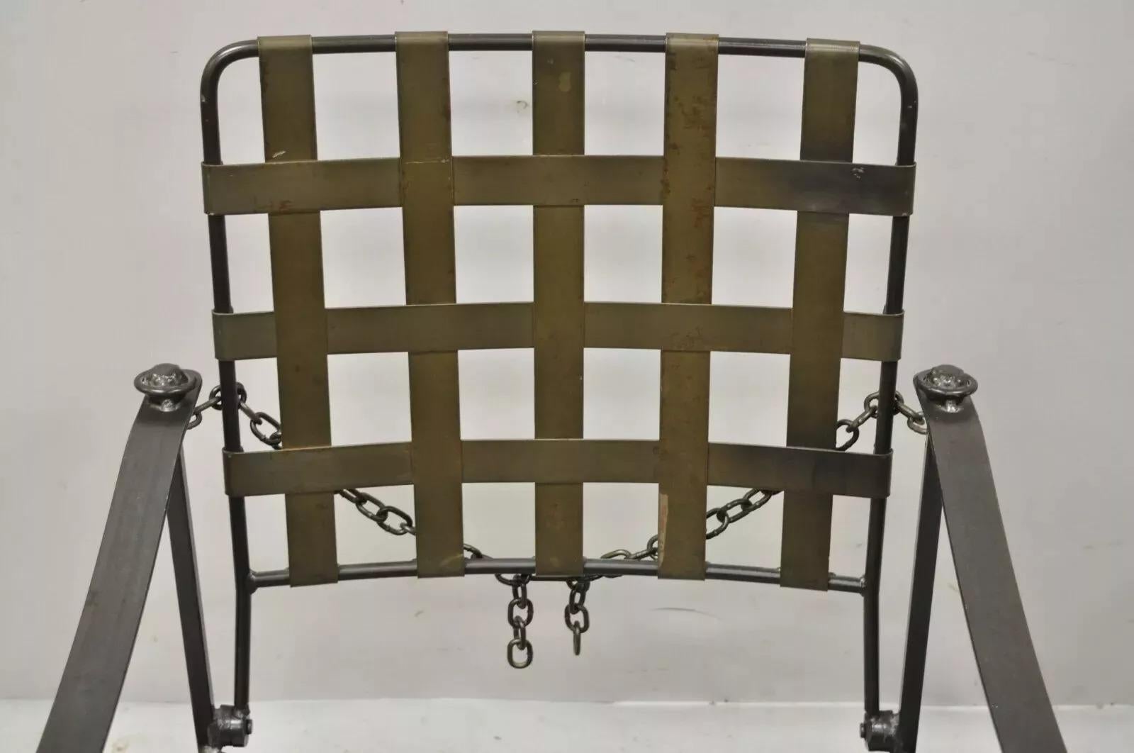 Charleston Forge Artes y Oficios Gótico Hierro Forjado Pesado Sillón Ajustable Artes y manualidades en venta