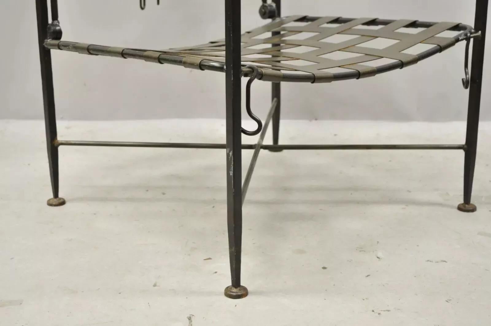 Charleston Forge Artes y Oficios Gótico Hierro Forjado Pesado Sillón Ajustable Desconocido en venta