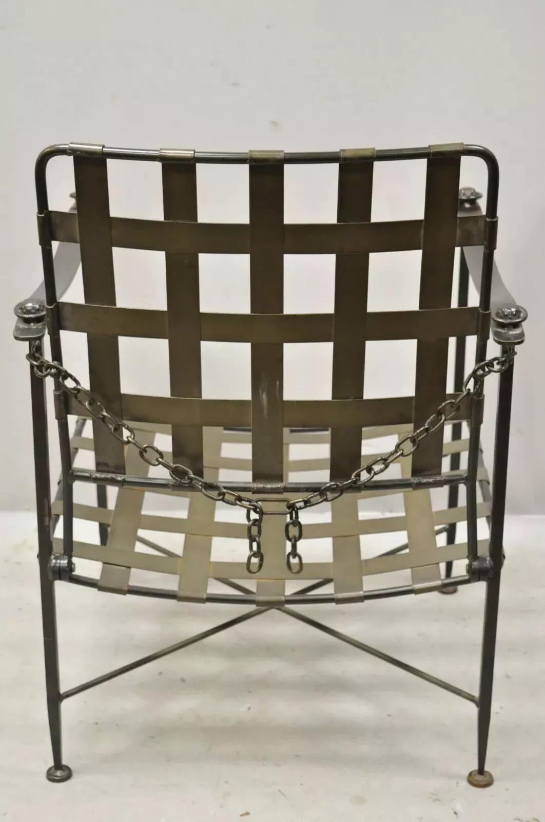 Charleston Forge Artes y Oficios Gótico Hierro Forjado Pesado Sillón Ajustable en venta 1