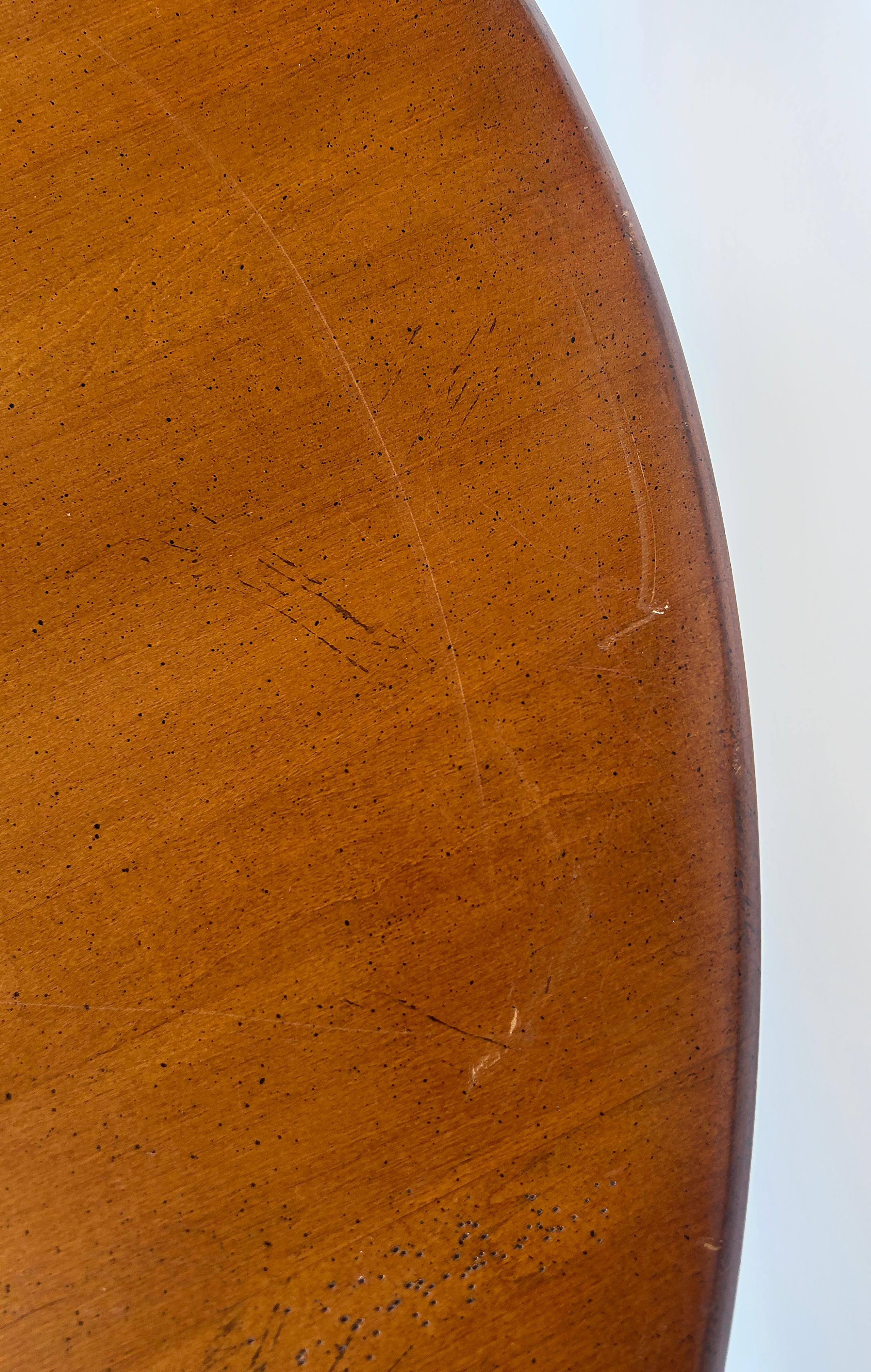 Charleston Forge Wood Dining Center Table, Wrought Iron Base For Sale 1