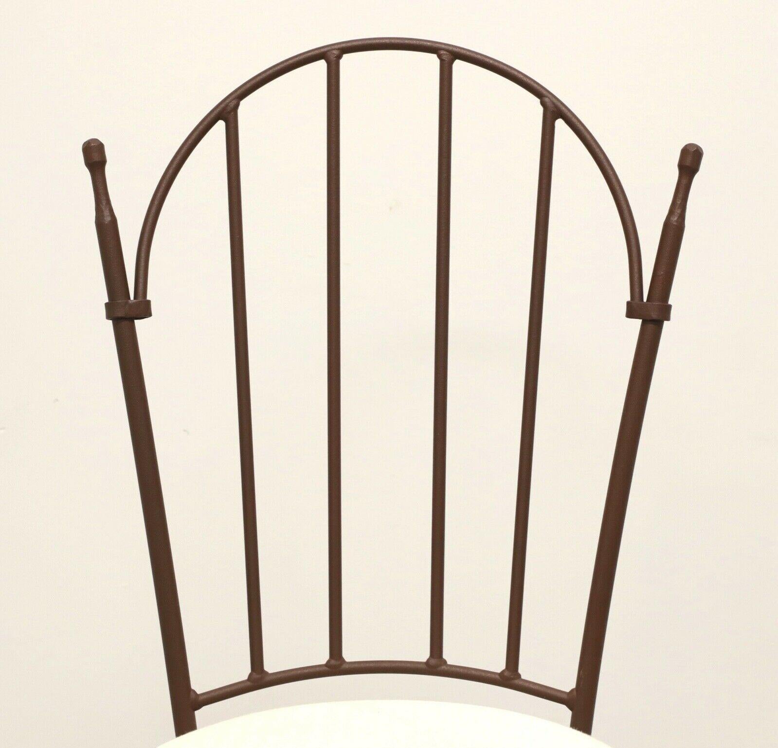 CHARLESTON Wrought Iron Shaker Arch Bar Height Swivel Stools