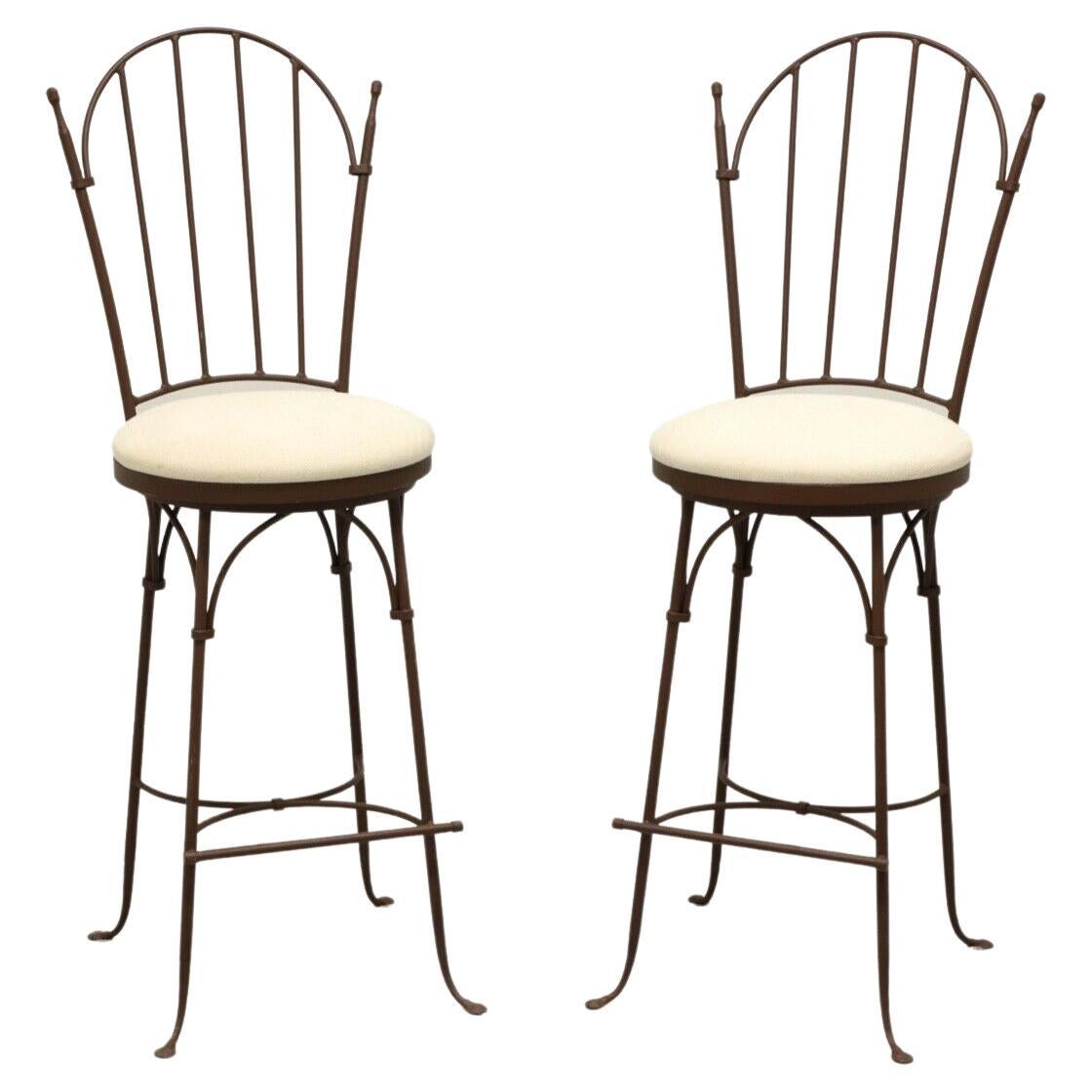 Wrought Iron Bar Stools at 1stDibs