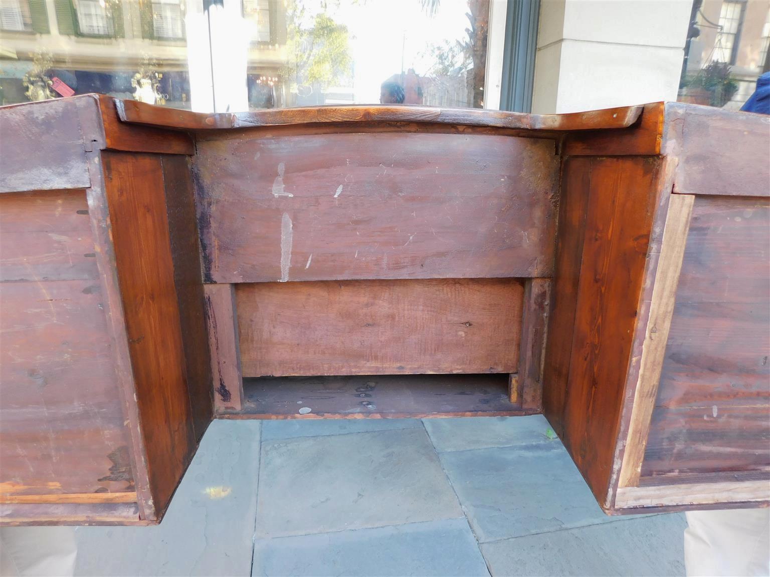 Charleston Hepplewhite Mahogany & Satinwood Inlaid Bow Front Brandy Board C 1790 11