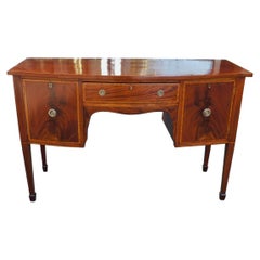 Charleston Hepplewhite Mahogany & Satinwood Inlaid Bow Front Brandy Board C 1790