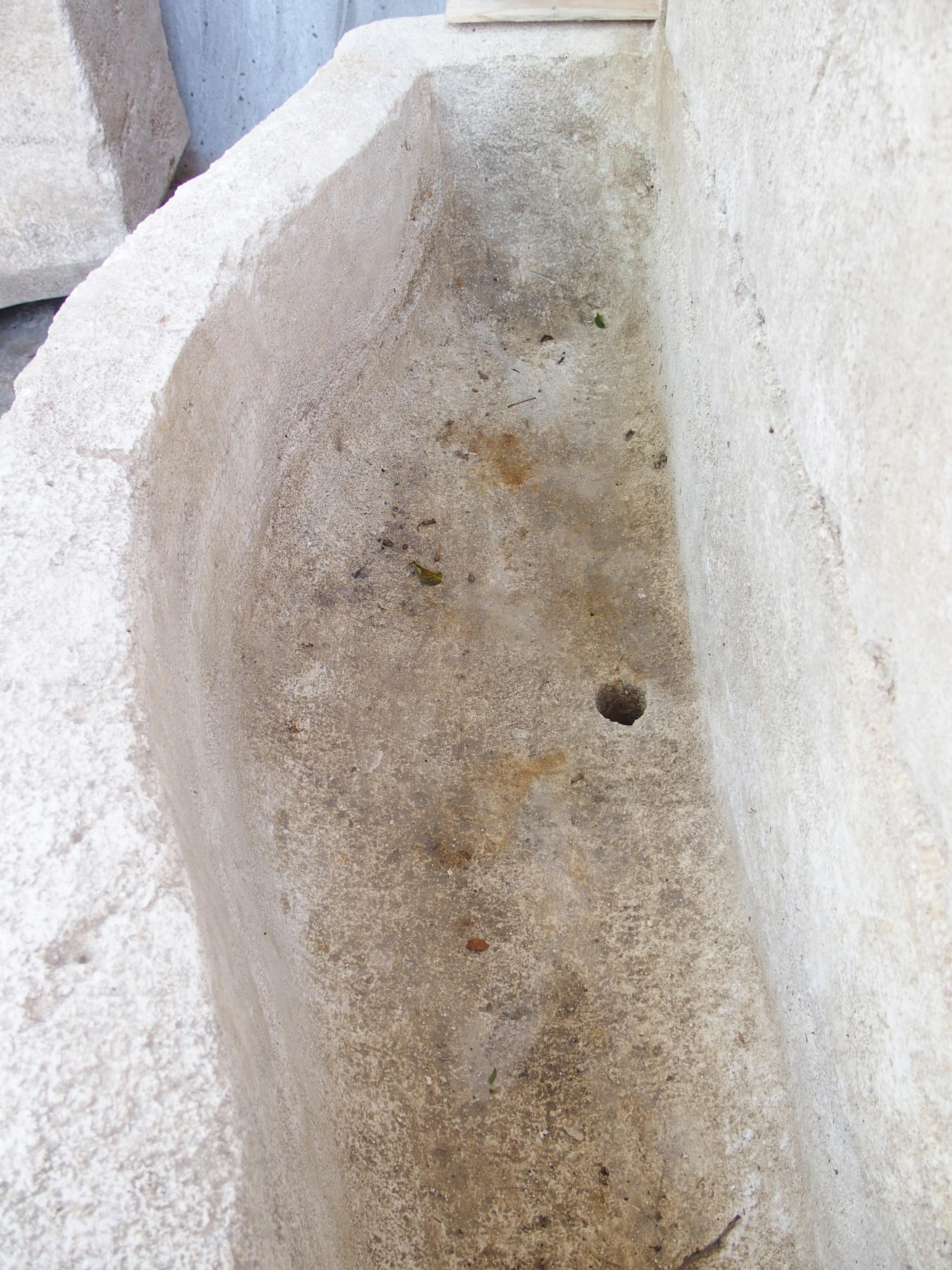 Charleval 2-Piece Limestone Wall Fountain from Provence, France For Sale 1