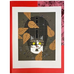 Charley Harper Serigraph Series, No. 40 on Paper, "Birdwatcher"