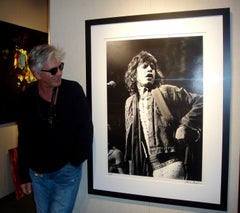 "The Glimmer Twins - Mick Jagger" Photography 40x30 in by Charlie Auringer
