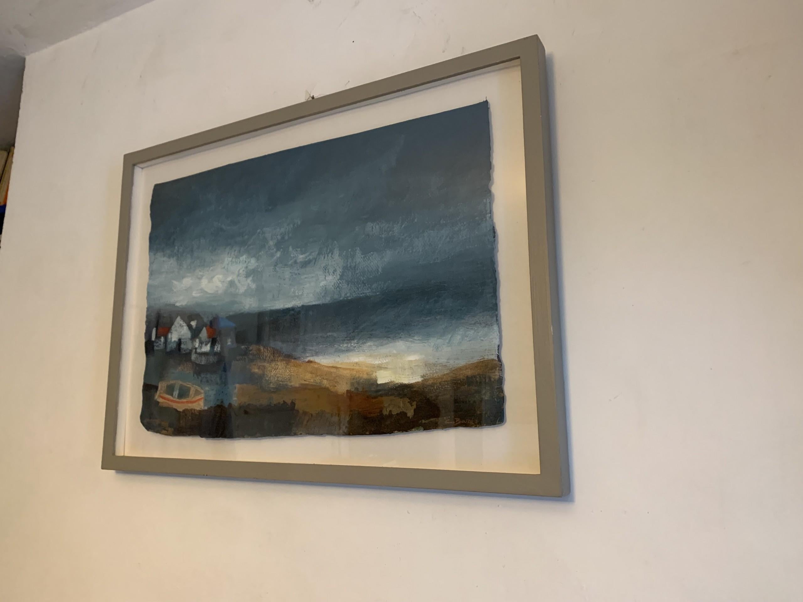 Coastguard Cottages - Painting by Charlie Baird