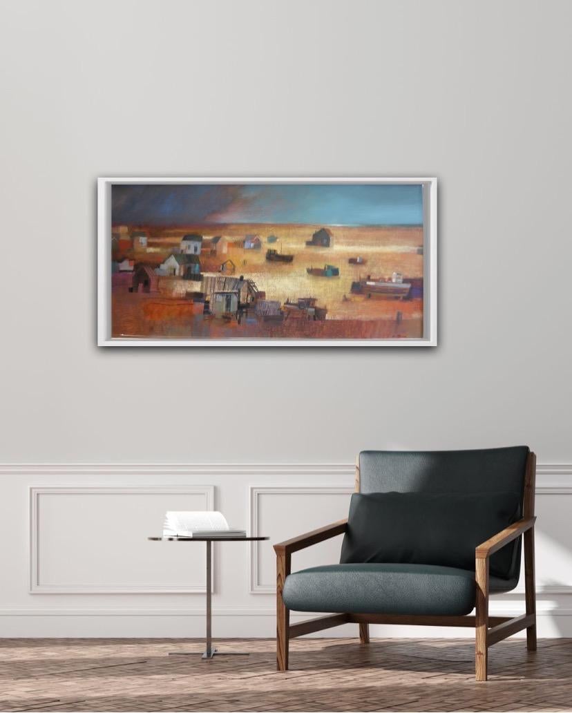 Dungeness, PaesaggioPittura, Arte astratta - Abstract Painting Grigio di Charlie Baird