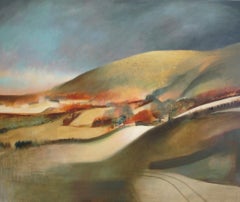 Edge, Somerset UK Landscape, Modern British Style Painting, Large Statement Art