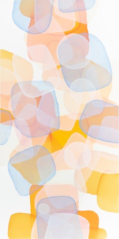 "Bright Ideas" Contemporary Abstract Framed Acrylic on Canvas Painting