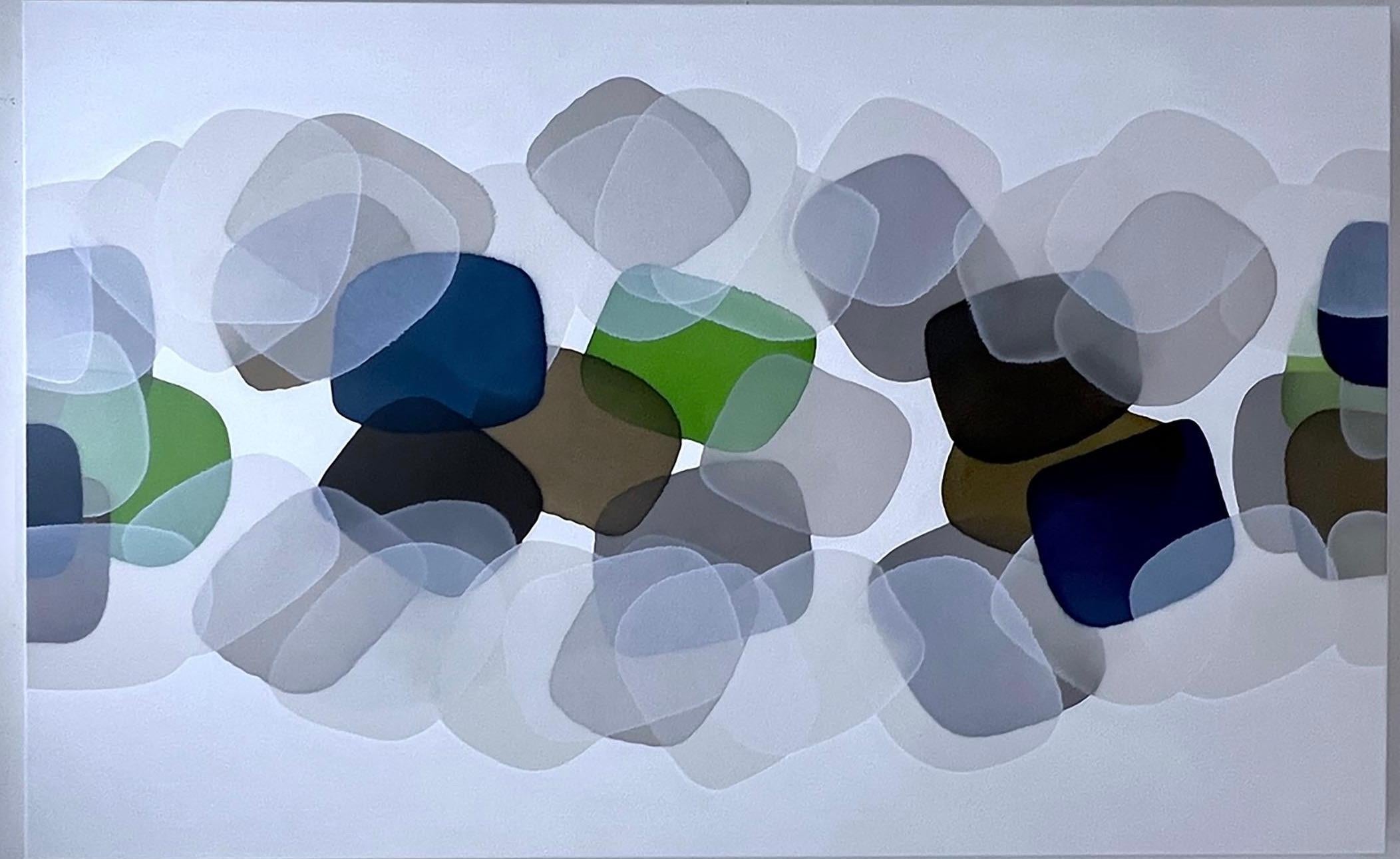 Elementos constitutivos de la vida - Abstract Painting Púrpura de Charlie Bluett