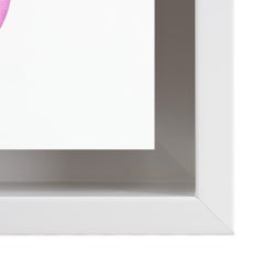 "Don't Make Me Blush" Contemporary Abstract Acrylic Framed on Canvas Painting