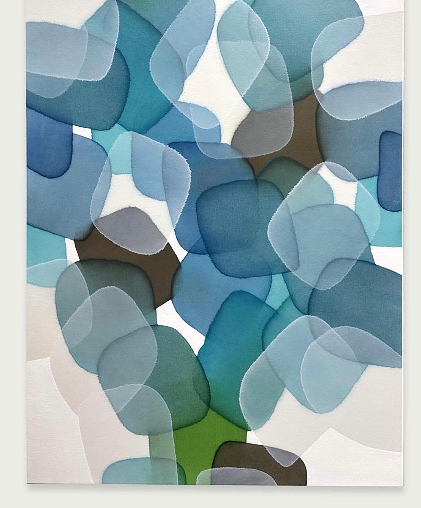 Tierra, Agua, Piedra - Painting Abstracto de Charlie Bluett