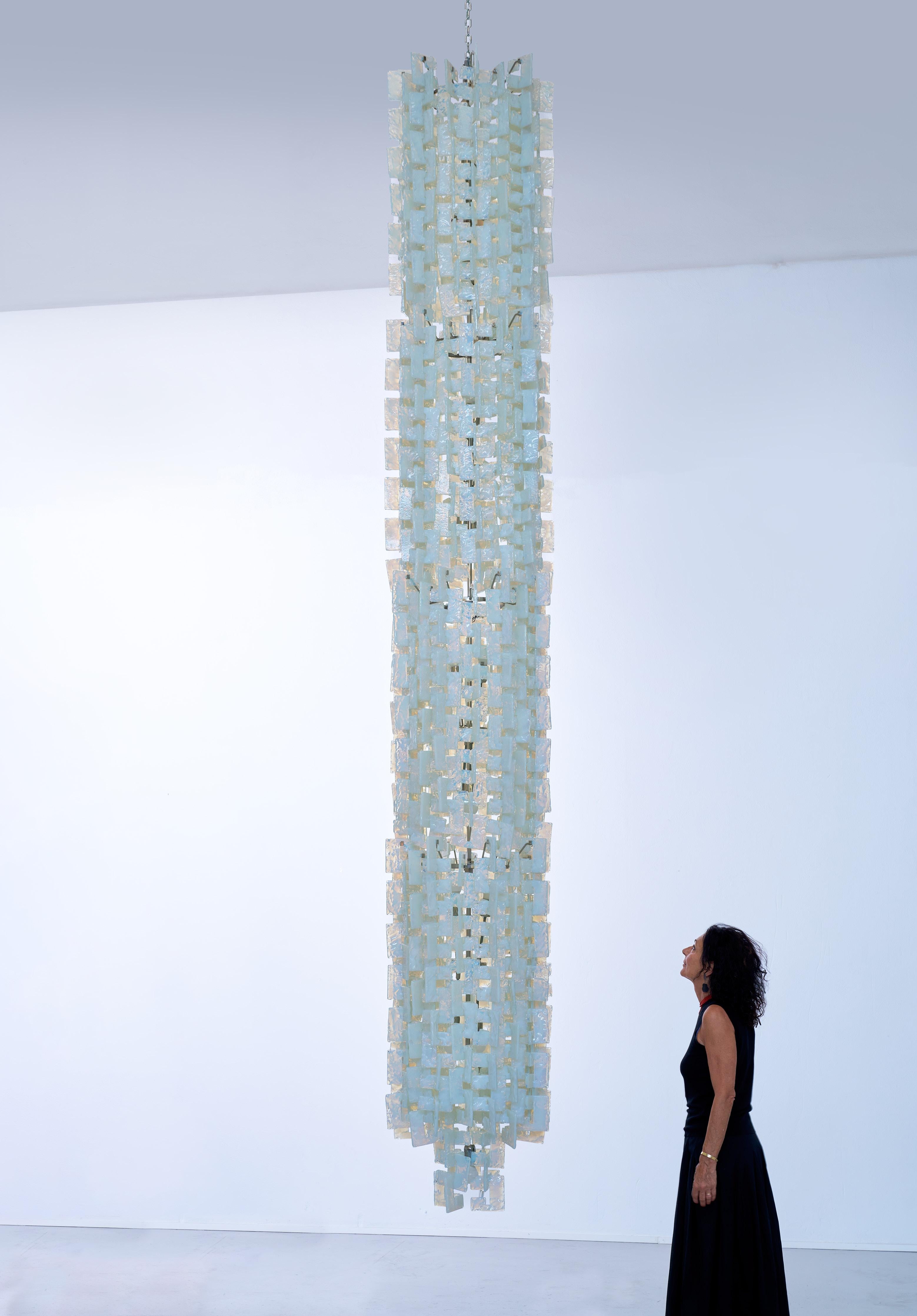 Charlie Chandleier von Carlo Nason für Mazzega, Italien, 1970er Jahre (Moderne der Mitte des Jahrhunderts) im Angebot